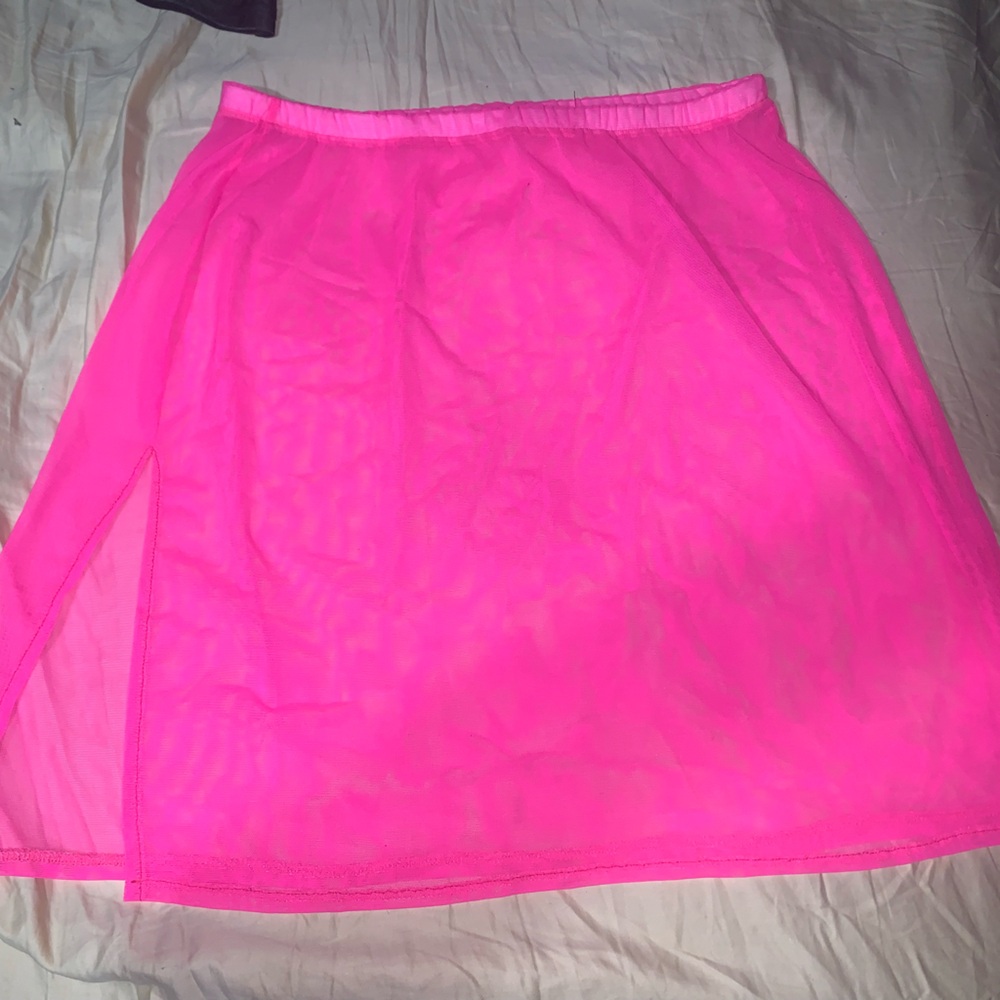 Tasteful Girls custom mesh one slit skirt